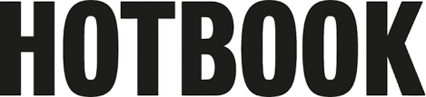 The word HOTBOOK in bold, uppercase black letters.